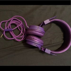 Purple headphones